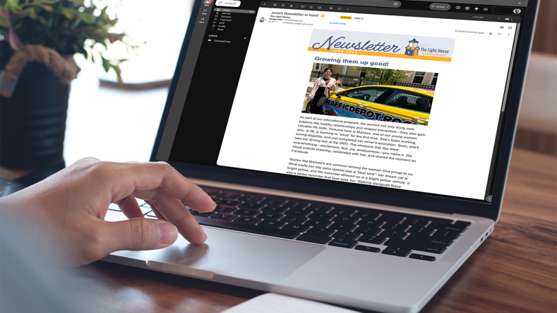Light House women's recovery, pillar brands, case study, results, newsletter, design, graphics, desktop